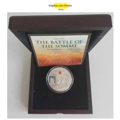 2016 Silver Proof 1oz Commemorative - Battle of the Somme - Click Image to Close